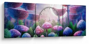 Kép - Gomba teliholdkor, grafika (órával) (90x30 cm)