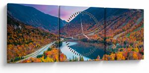 Kép - White Mountain, New Hampshire, USA (órával) (90x30 cm)