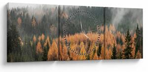 Kép - őszi erdő (órával) (90x30 cm)