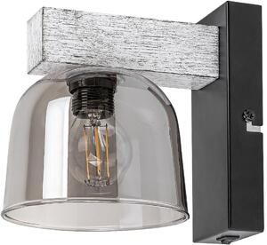 Rabalux Cardamom oldalfali lámpa 1x40 W füst színű -fa 3081
