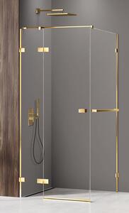 New Trendy Avexa Gold Shine zuhanykabin 90x90 cm négyzet arany fényes/átlátszó üveg EXK-3170