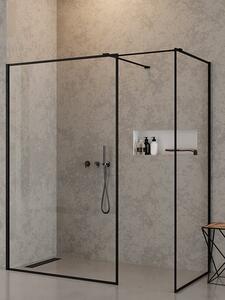 New Trendy New Modus Black zuhanykabin 130x90 cm négyszögletes fekete félmatt/átlátszó üveg EXK-0286