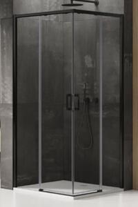 New Trendy Prime zuhanykabin 80x80 cm négyzet fekete félmatt/átlátszó üveg D-0312A/D-0313A