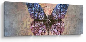 Kép - Steampunk pillangó (órával) (90x30 cm)