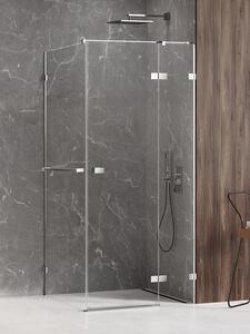 New Trendy Avexa zuhanykabin 90x80 cm négyszögletes króm fényes/átlátszó üveg EXK-2420