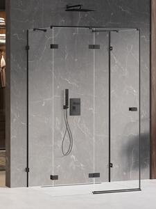 New Trendy Avexa Black zuhanykabin 90x80 cm négyszögletes fekete félmatt/átlátszó üveg EXK-2597