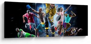 Kép - sport (órával) (90x30 cm)