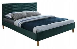 AZURRO VELVET kétszemélyes ágy 160 x 200 cm zöld