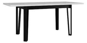Asztal Victorville 354, Artisan tölgy, Fekete, 79x80x140cm, Hosszabbíthatóság, Laminált forgácslap, Fém