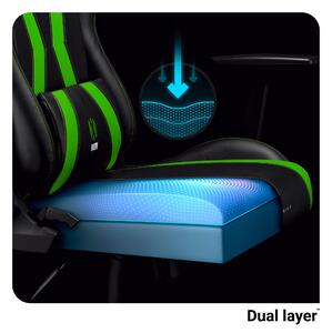 Diablo X-Horn 2.0 gamer szék Átlagos méret: Fekete-zöld