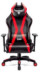 Forgatható gamer szék gyerekeknek Kido by Diablo X-Horn 2.0: fekete-piros