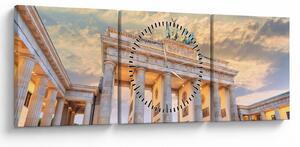 Kép - Brandenburgi kapu, Berlin, Németország (órával) (90x30 cm)