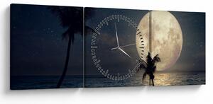 Kép - Strand telihold alatt (órával) (90x30 cm)