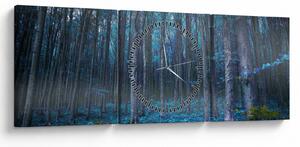 Kép - varázslatos erdő (órával) (90x30 cm)