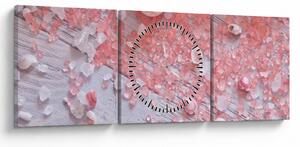 Kép - Tengerparti hangulat rózsaszín árnyalatokban (órával) (90x30 cm)