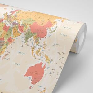 Tapéta részletes világtérkép