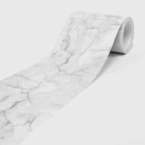 Nem szőtt öntapadós bordűr fehér márvány minta 15 cm x 5 m