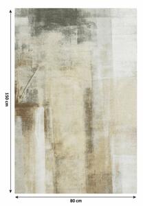 ESMARINA bézs polyester szőnyeg 80x150cm