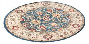 Kerek vintage szőnyeg kék bézs Szélesség: 100 cm