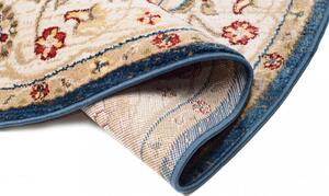 Kerek vintage szőnyeg kék bézs Szélesség: 100 cm