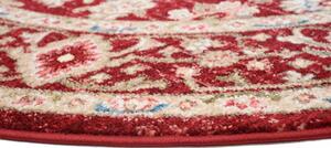 Kerek vintage szőnyeg piros színben Szélesség: 100 cm