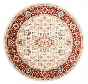 Kerek vintage szőnyeg krém színű Szélesség: 100 cm