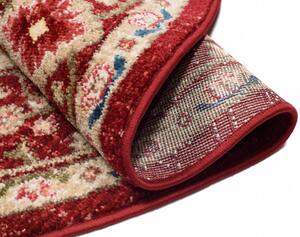 Kerek vintage szőnyeg piros színben Szélesség: 100 cm
