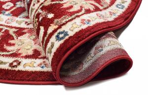 Vörös kerek szőnyeg vintage stílusban Szélesség: 100 cm