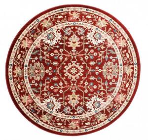 Vörös kerek szőnyeg vintage stílusban Szélesség: 100 cm