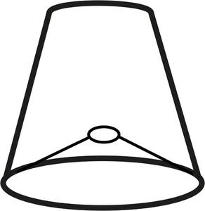 Lámpaernyő, selyem, 25x18 cm