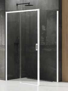 New Trendy Prime White zuhanykabin 100x70 cm négyszögletes fehér matt/átlátszó üveg D-0400A/D-0218B