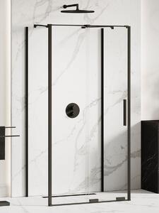 New Trendy Smart Black zuhanykabin 100x90 cm négyszögletes fekete félmatt/átlátszó üveg EXK-4175