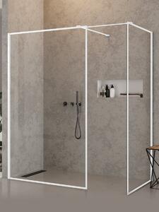 New Trendy New Modus White walk-in zuhanykabin 120x90 cm négyszögletes fehér matt/átlátszó üveg EXK-2316