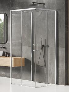 New Trendy Prime zuhanykabin 100x70 cm négyszögletes króm fényes/átlátszó üveg K-1522
