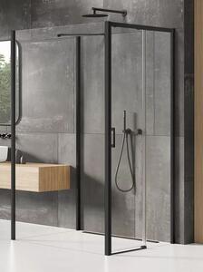 New Trendy Prime Black zuhanykabin 100x100 cm négyzet fekete félmatt/átlátszó üveg K-0979