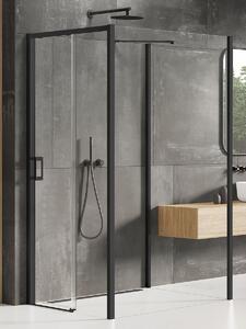 New Trendy Prime Black zuhanykabin 110x110 cm négyzet fekete félmatt/átlátszó üveg K-1620