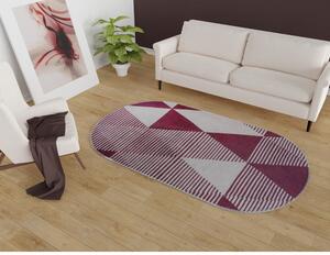 Borvörös mosható szőnyeg 80x120 cm Oval – Vitaus