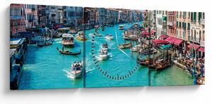 Kép - Grand Canal, Velence, Italy (órával) (90x30 cm)