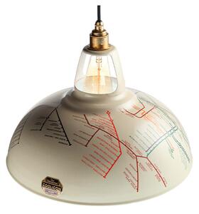 Coolicon - Large 1933 Design Függőlámpá Underground Map Creme - Lampemesteren
