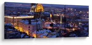 Kép - Cathedral of St. Péter és Pál, Brno, Csehország (órával) (90x30 cm)