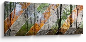Kép - Változó évszakok (órával) (90x30 cm)