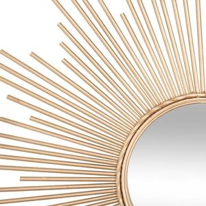 Nap formájú kerek falitükör, 99 cm, arany - ROI SOLEIL