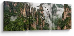Kép - Zhangjiajie Nemzeti Park, Kína (órával) (90x30 cm)