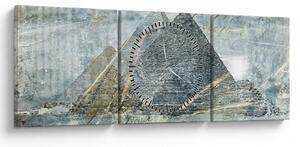 Kép - Piramisok kék szűrőben (órával) (90x30 cm)