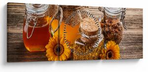 Kép - Csendélet mézes csészékkel (órával) (90x30 cm)