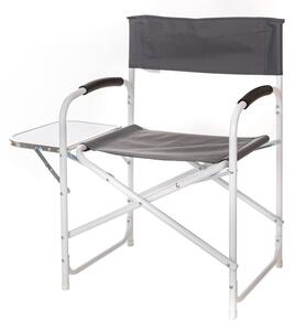 ASTOREO Összecsukható fotel asztallal - szürke - Méretet 50 x 55 x 80 cm