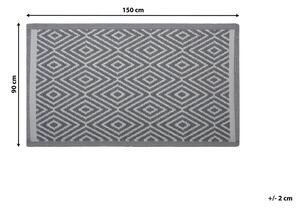 Világosszürke szőnyeg 90 x 150 cm SIKAR