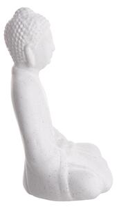 BUDDHA kerámia szobor, fehér 21,7 cm