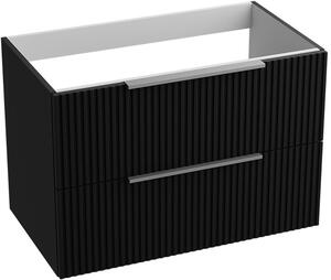 LaVita Oklahoma szekrény 80.5x46x54.2 cm Függesztett, mosdó alatti fekete 5900378334668