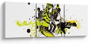 Kép - Street dance (órával) (90x30 cm)